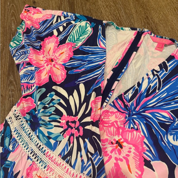 LILLY PULITZER MAZI DRESS SHORT SLEEVE SIZE 14 - Picture 6 of 9